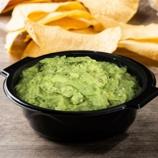 Guacamole: Freshly made in small batches throughout the day with whole avocados, red onion, cilantro, lime, and salt.